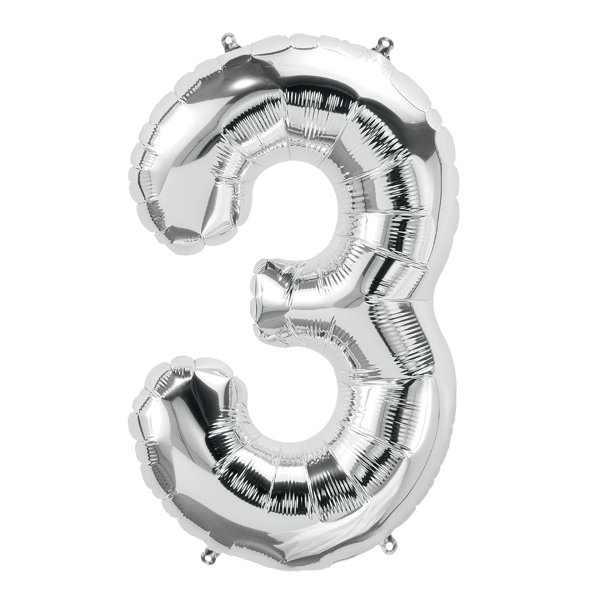 34in Silver Number Balloon (3)