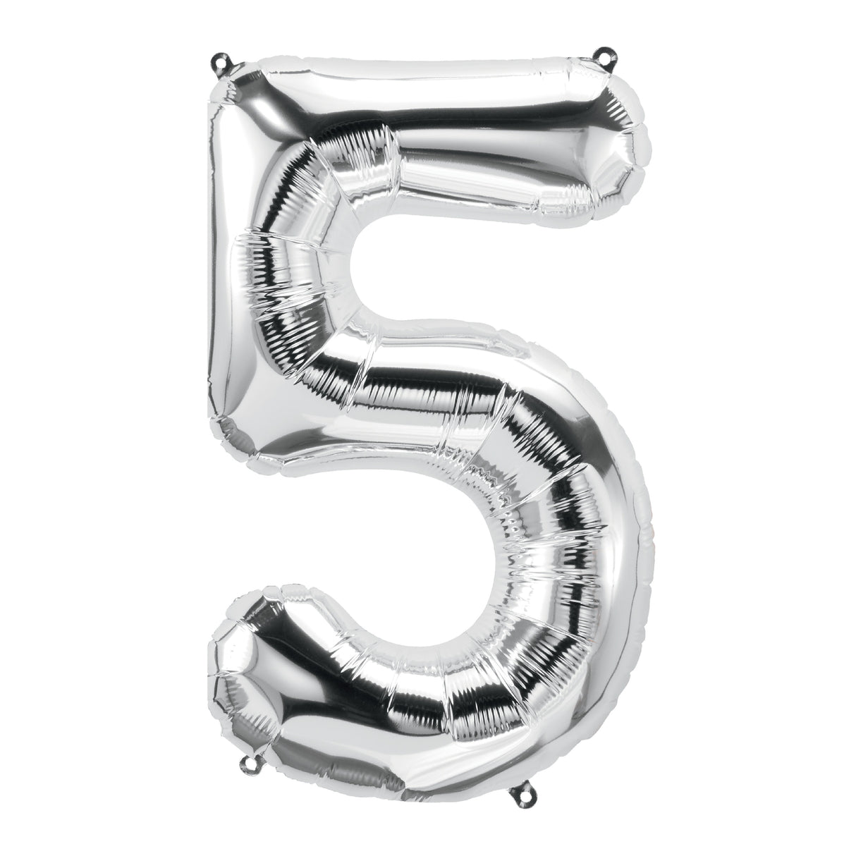 34in Silver Number Balloon (5)