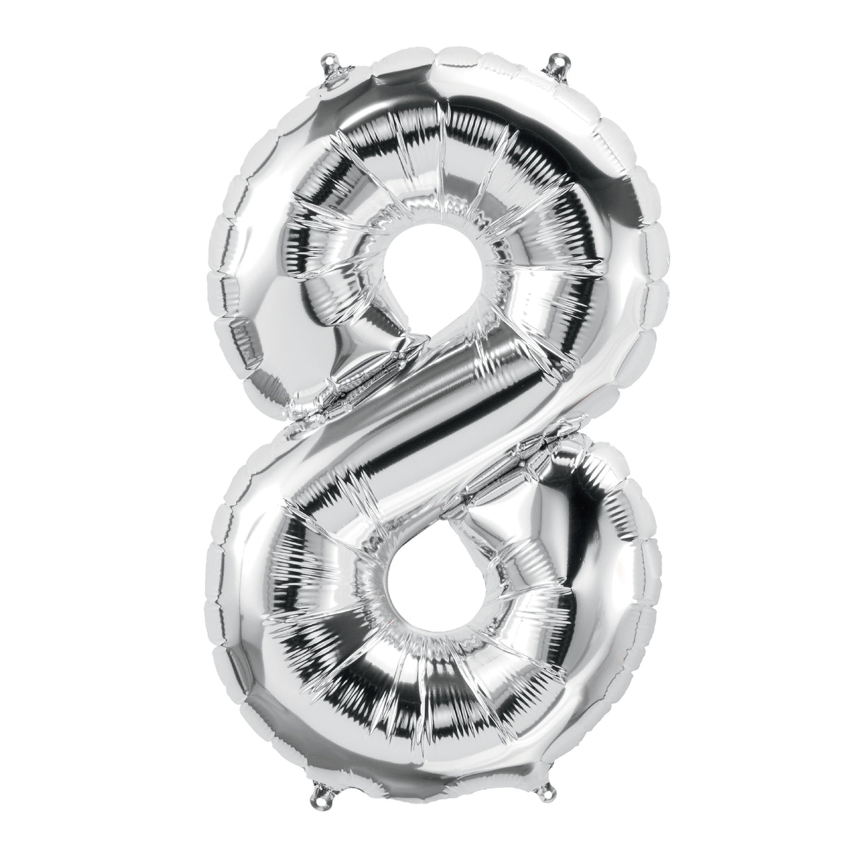 34in Silver Number Balloon (8)