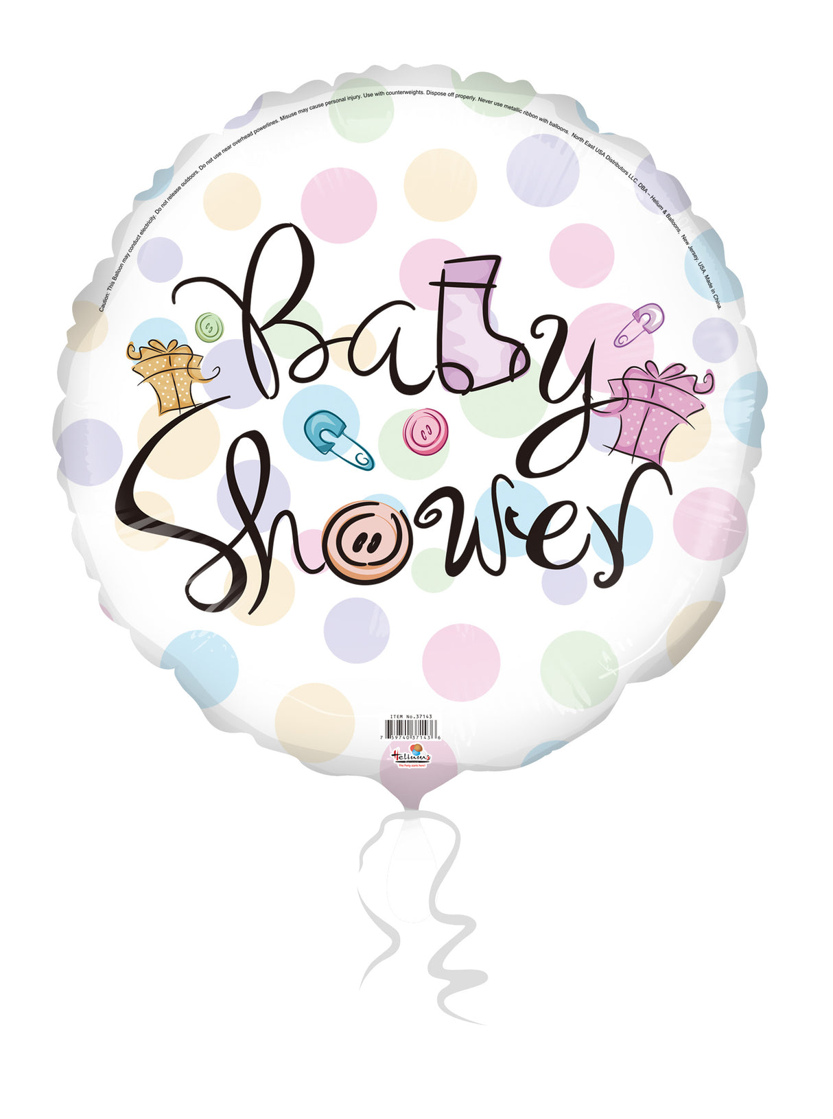 18C BABY SHOWER DOTS