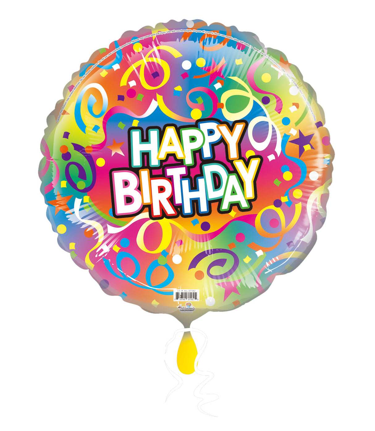 18C HAPPY BIRTHDAY DOTS STARS CONFETTI