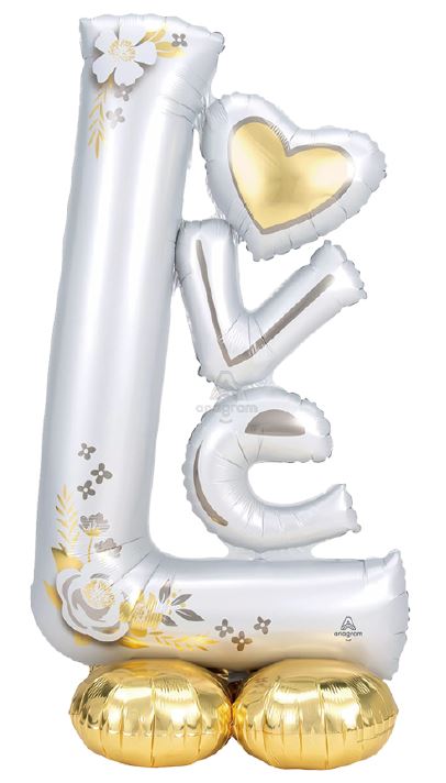 58" LOVE WEDDING AIRLOONZ PKG