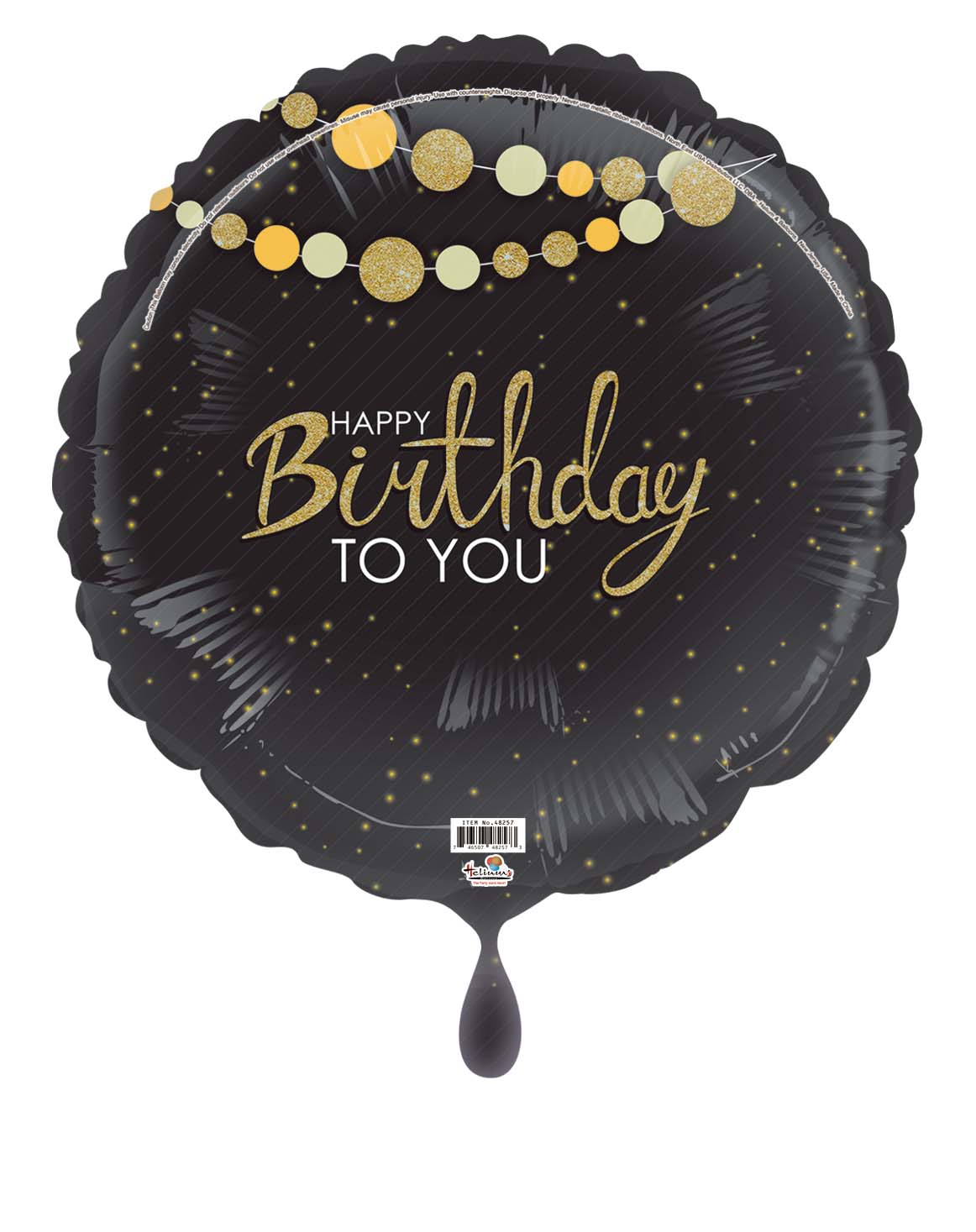 18C HAPPY BIRTHDAY TO YOU GOLD BANNER