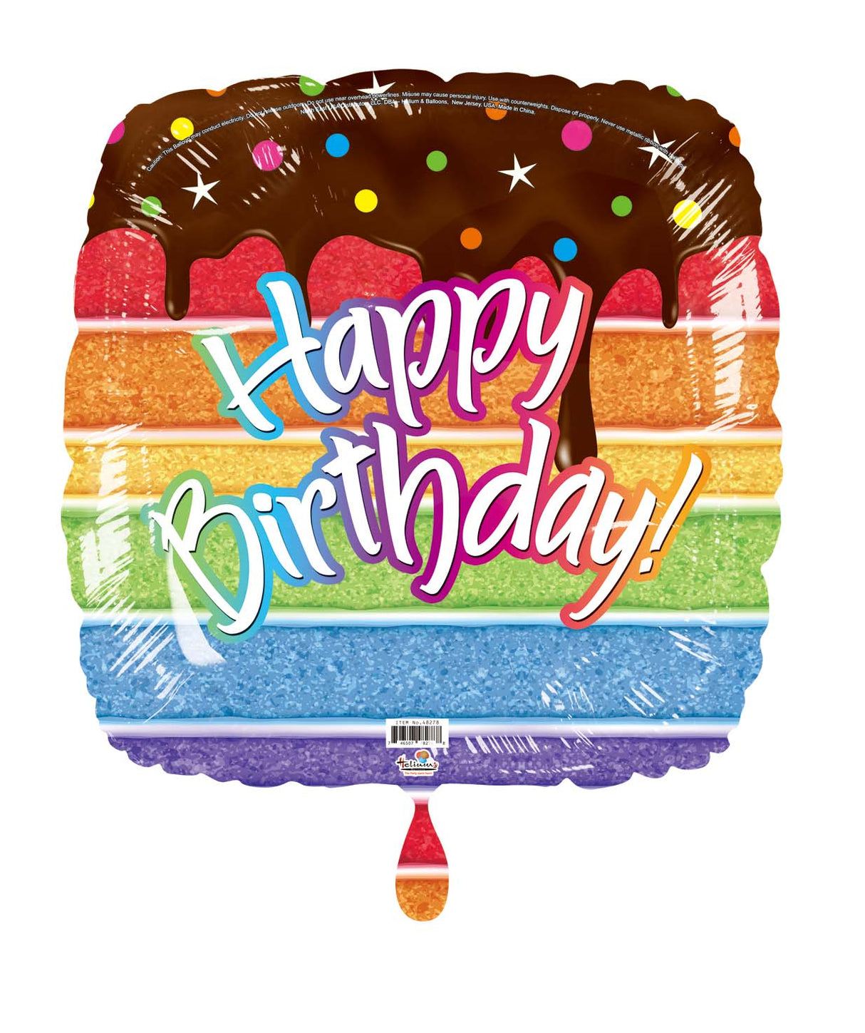 18SQ HAPPY BIRTHDAY MELTING CAKE