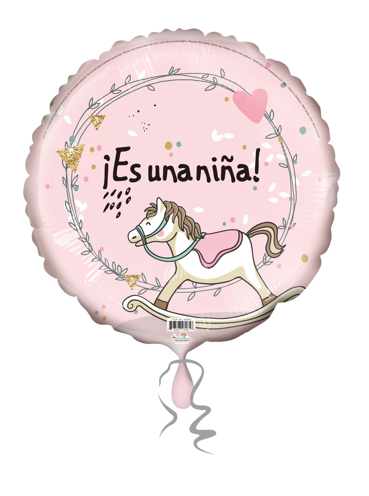 18C ES UNA NINA ROCKING HORSE PINK