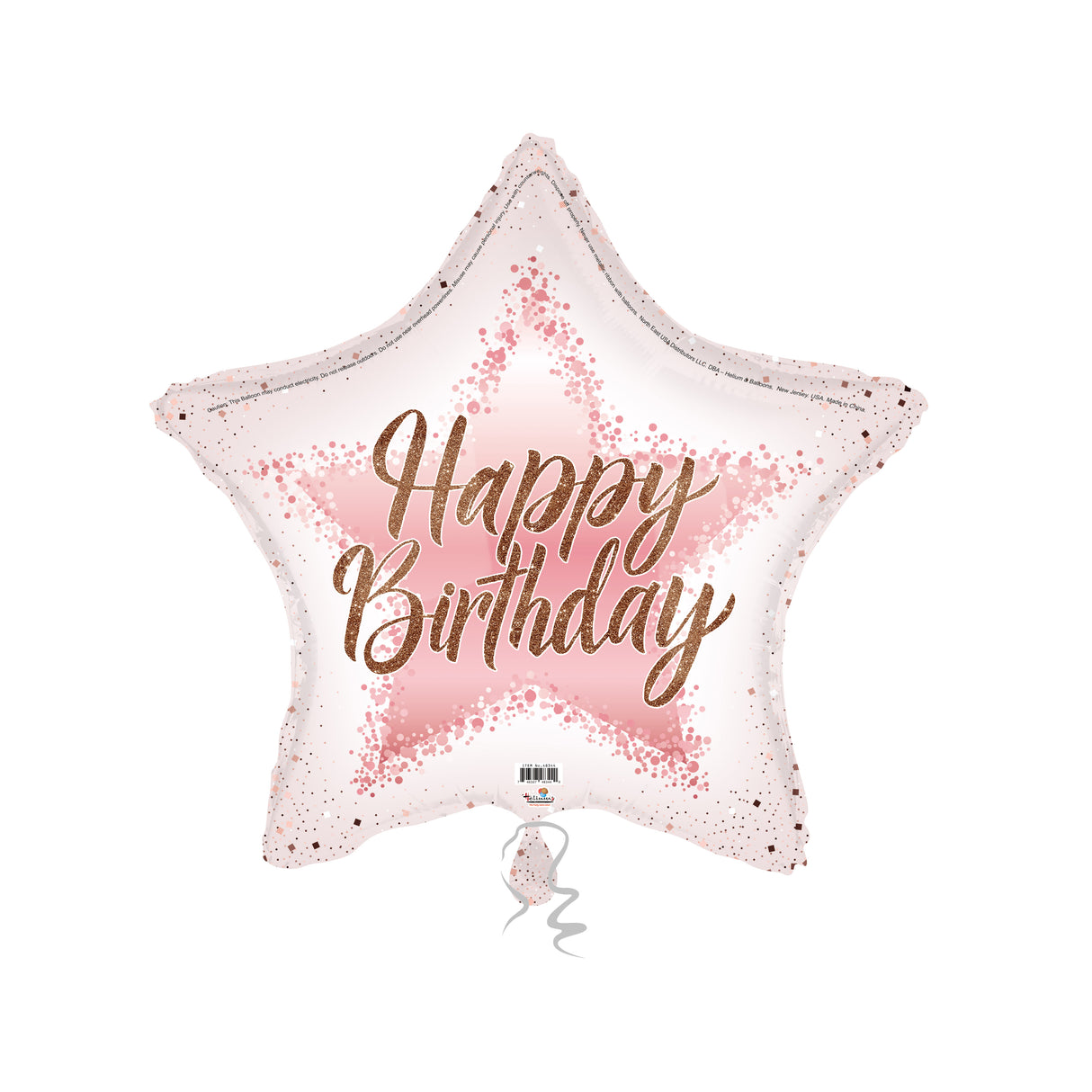 31S HAPPY BIRTHDAY SHINING STAR ROSE GOLD