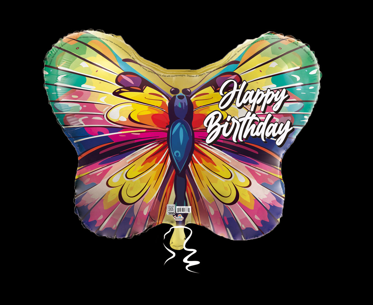 20SS HAPPY BIRTHDAY COLORFUL BUTTERFLY