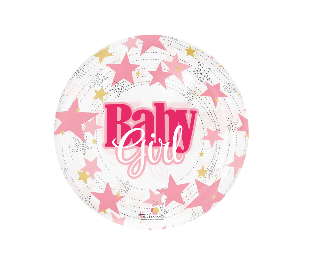 20" BUBBLZ BABY GIRL STARS