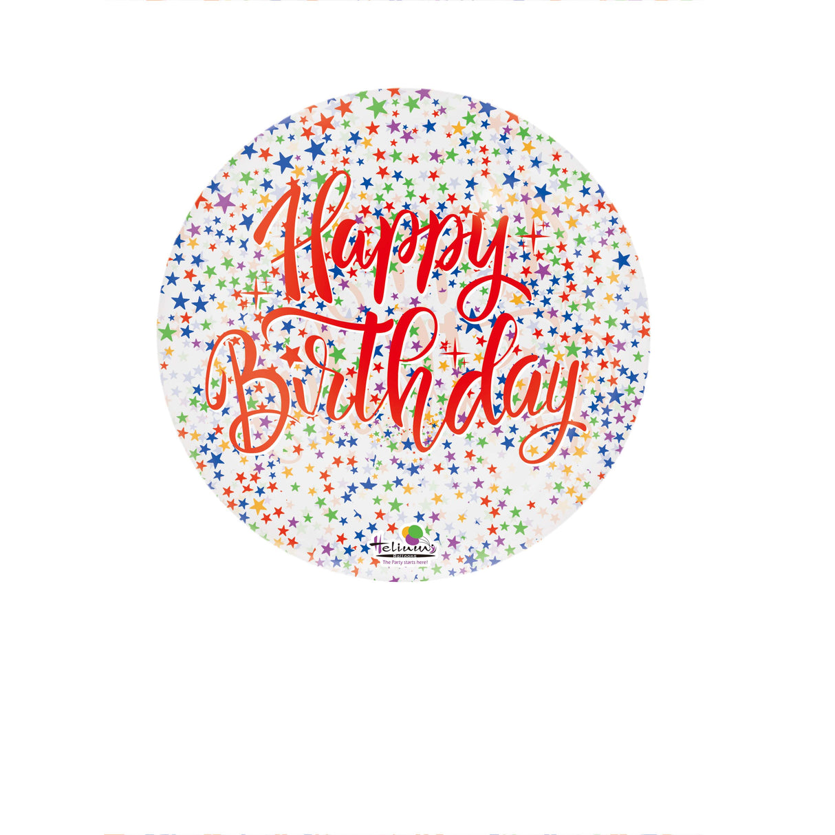 20" BUBBLZ HAPPY BIRTHDAY COLORFUL DANCING STARS