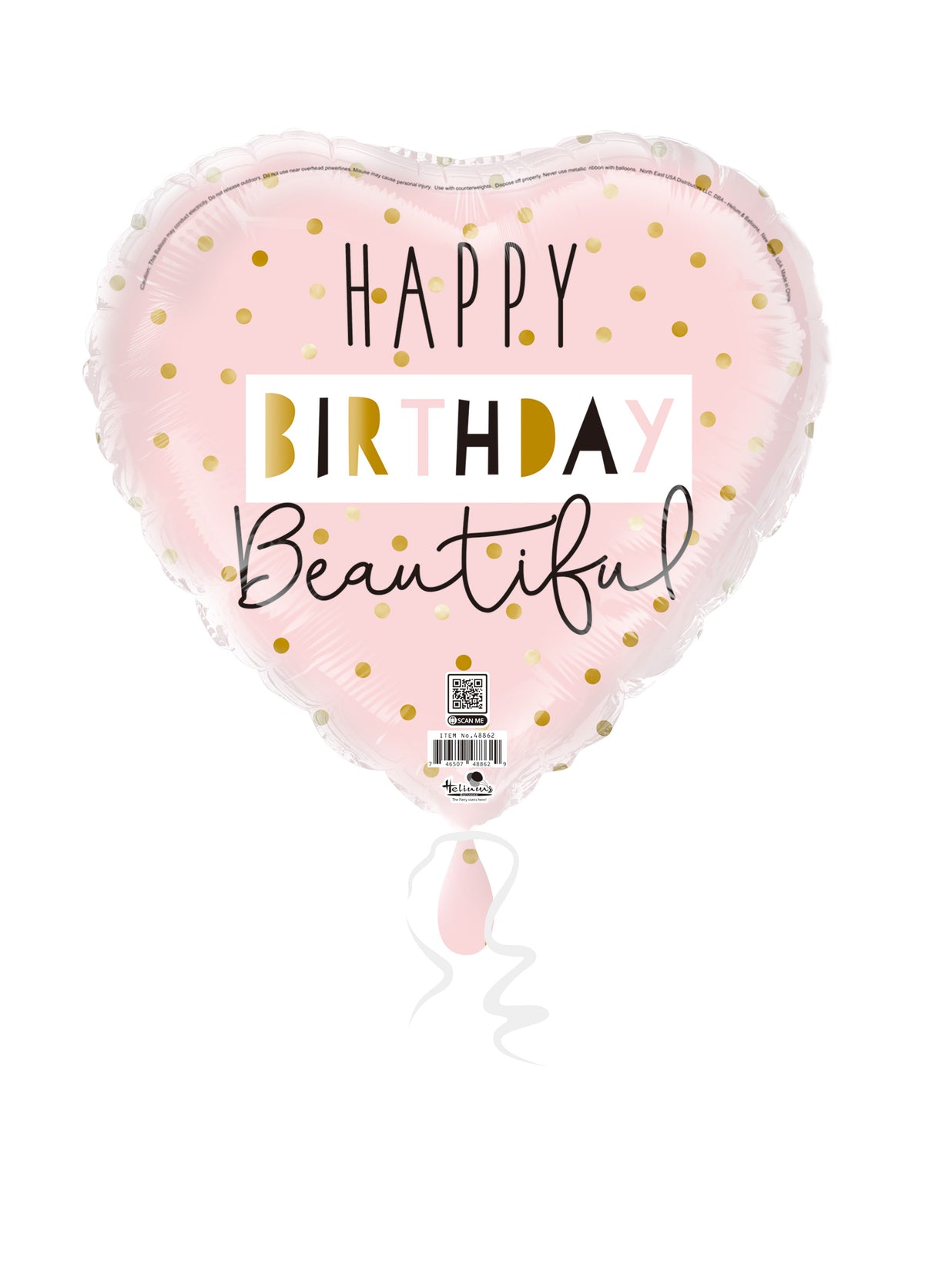 18H HAPPY BIRTHDAY BEAUTIFUL PINK