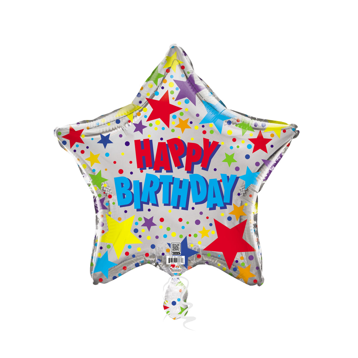 19S HB SILVER BACKGROUND COLORUL STARS