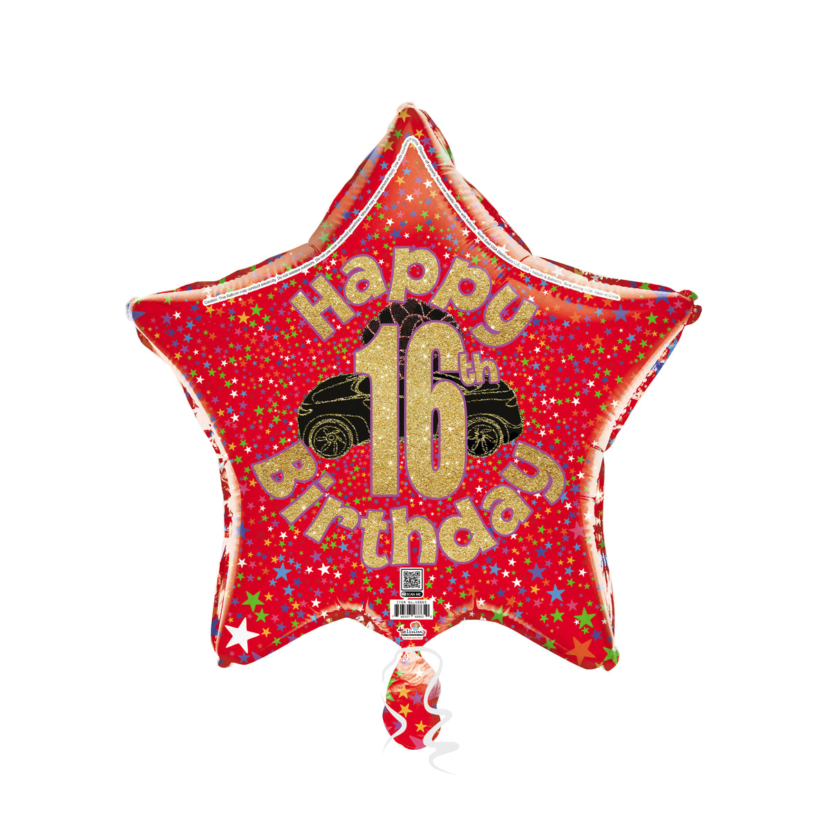 19S HAPPY 16TH BIRTHDAY RED