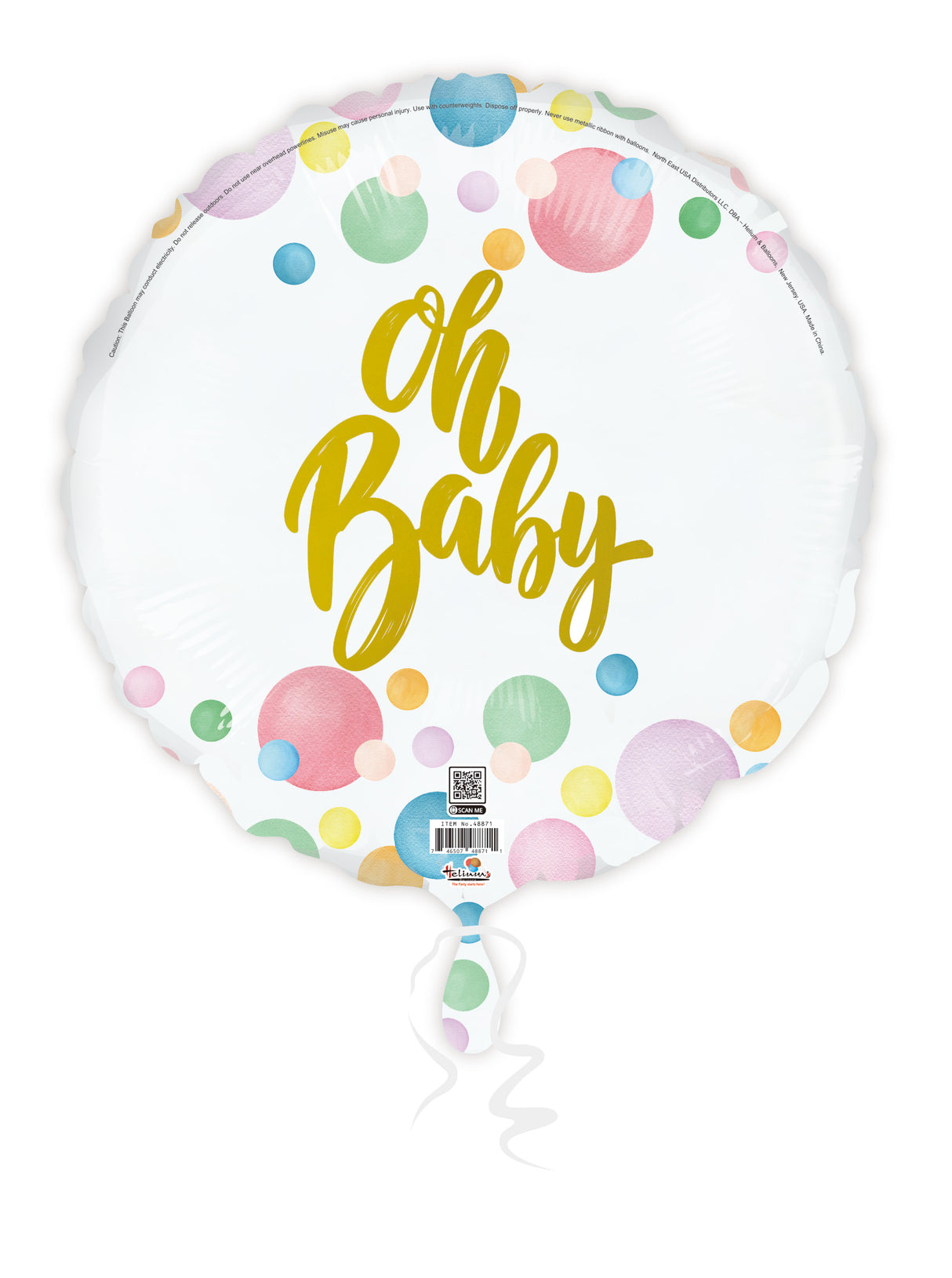 18C OH BABY PASTEL DOTS