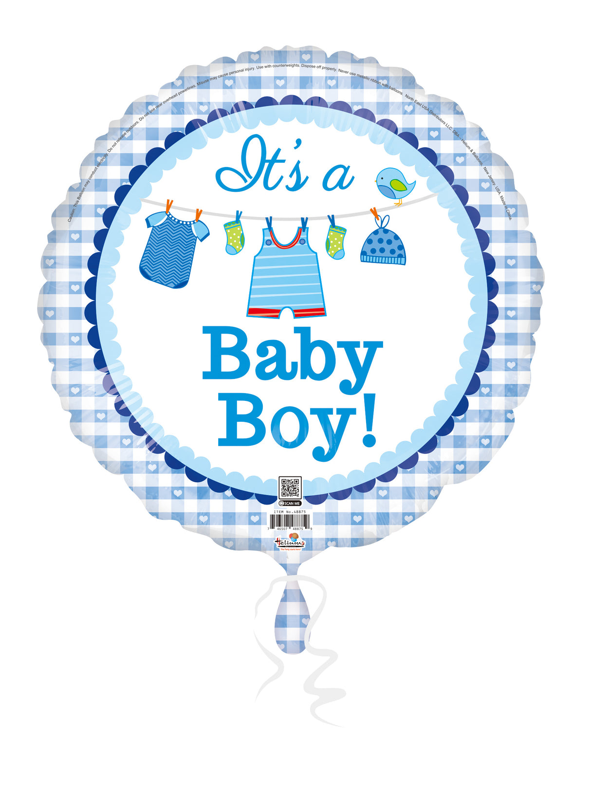 18C IT'S A BABY BOY! BABY BLUE CLOTHES