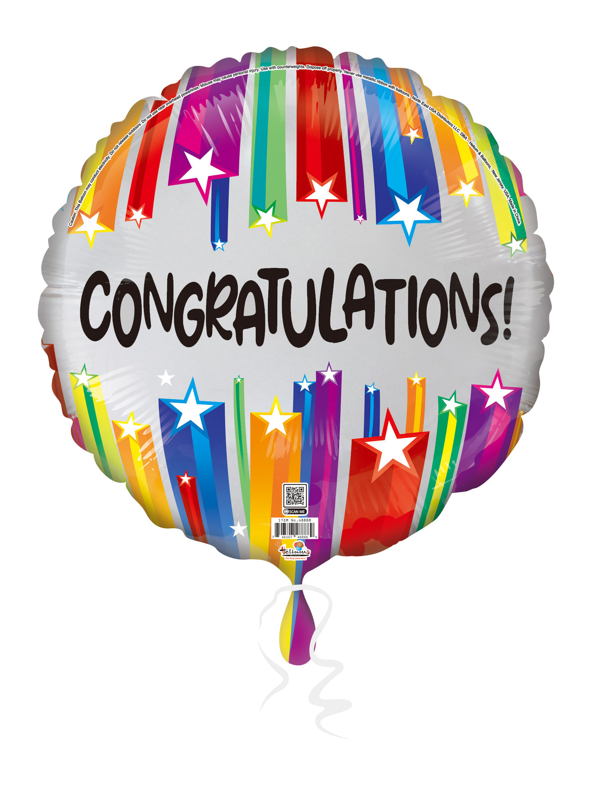 18C CONGRATULATIONS COLORULY STARBURST