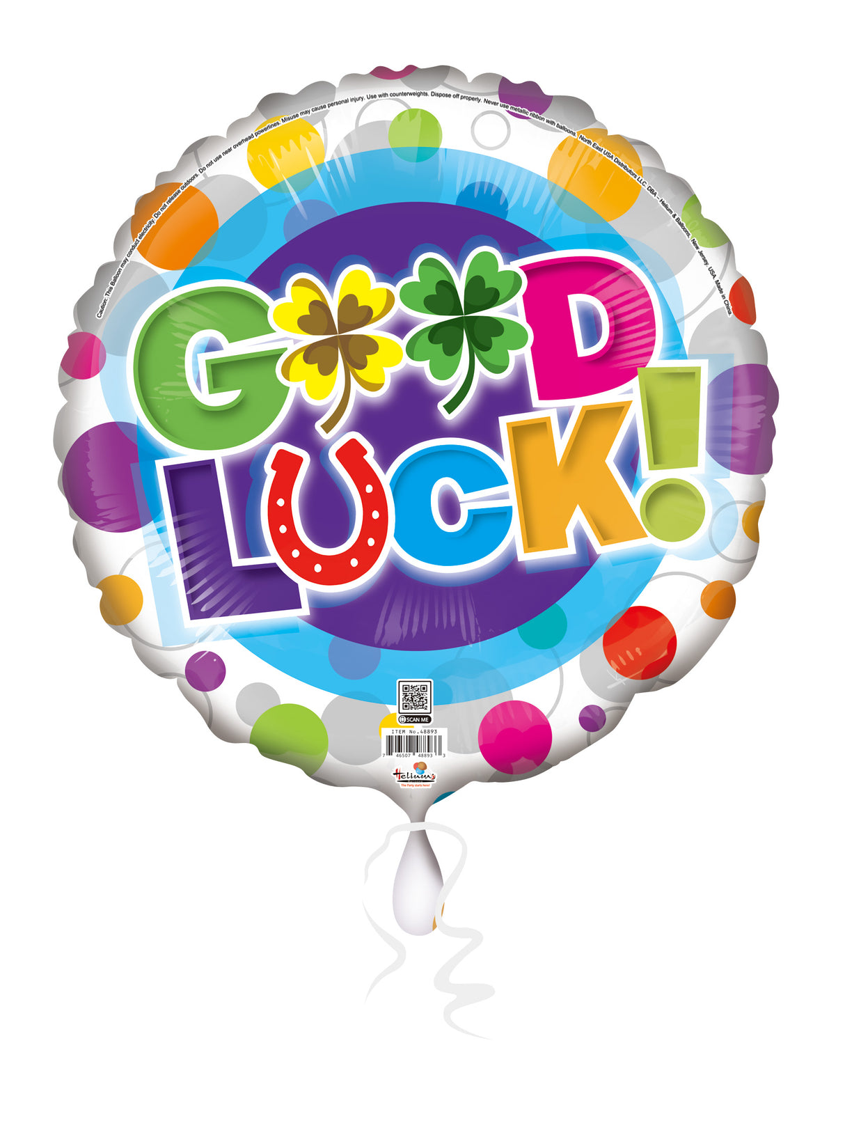 18C GOOD LUCK CLOVER HORSE SHOE DOTS