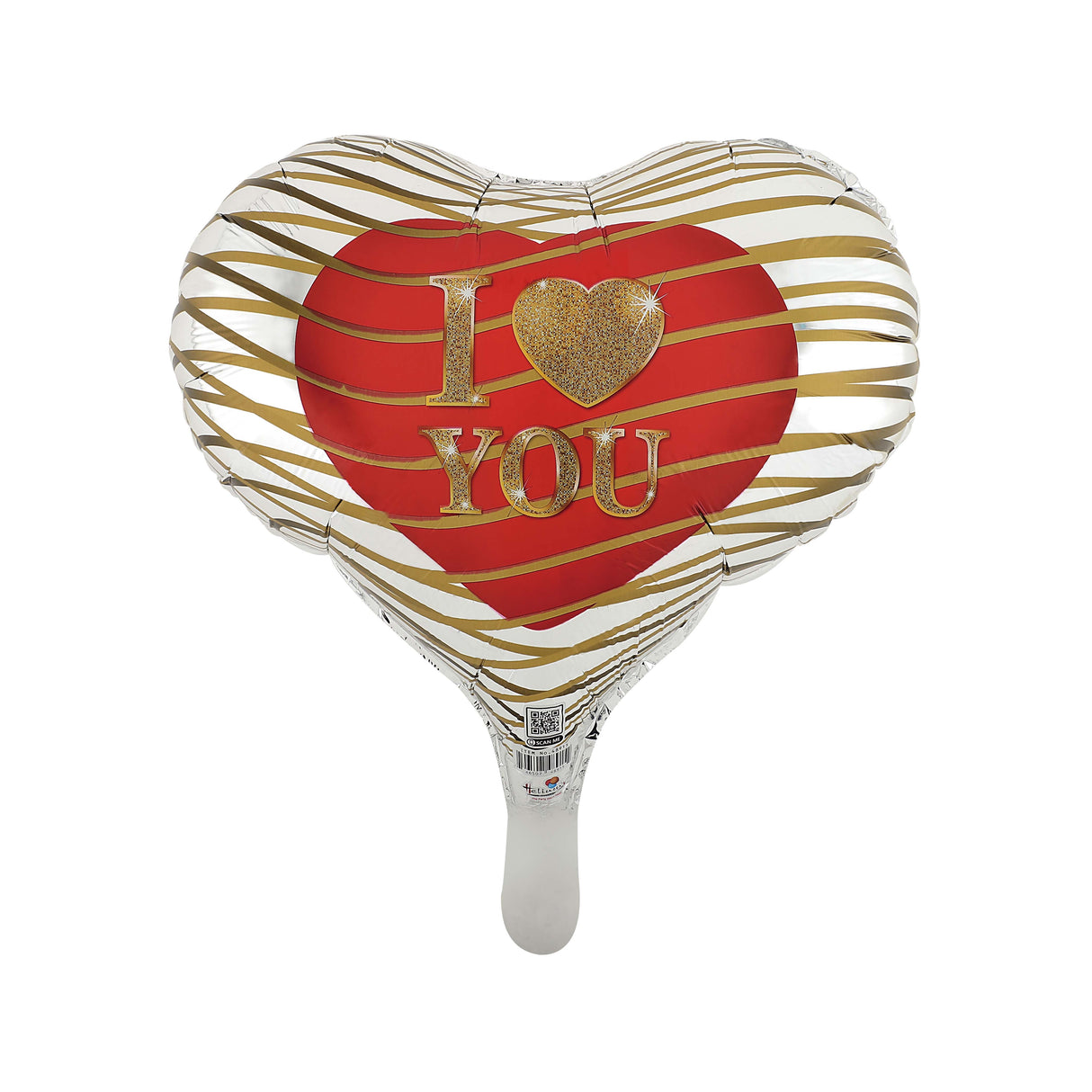 18H SENSUAL I LOVE YOU RED HEART IN 3D GOLD MESH
