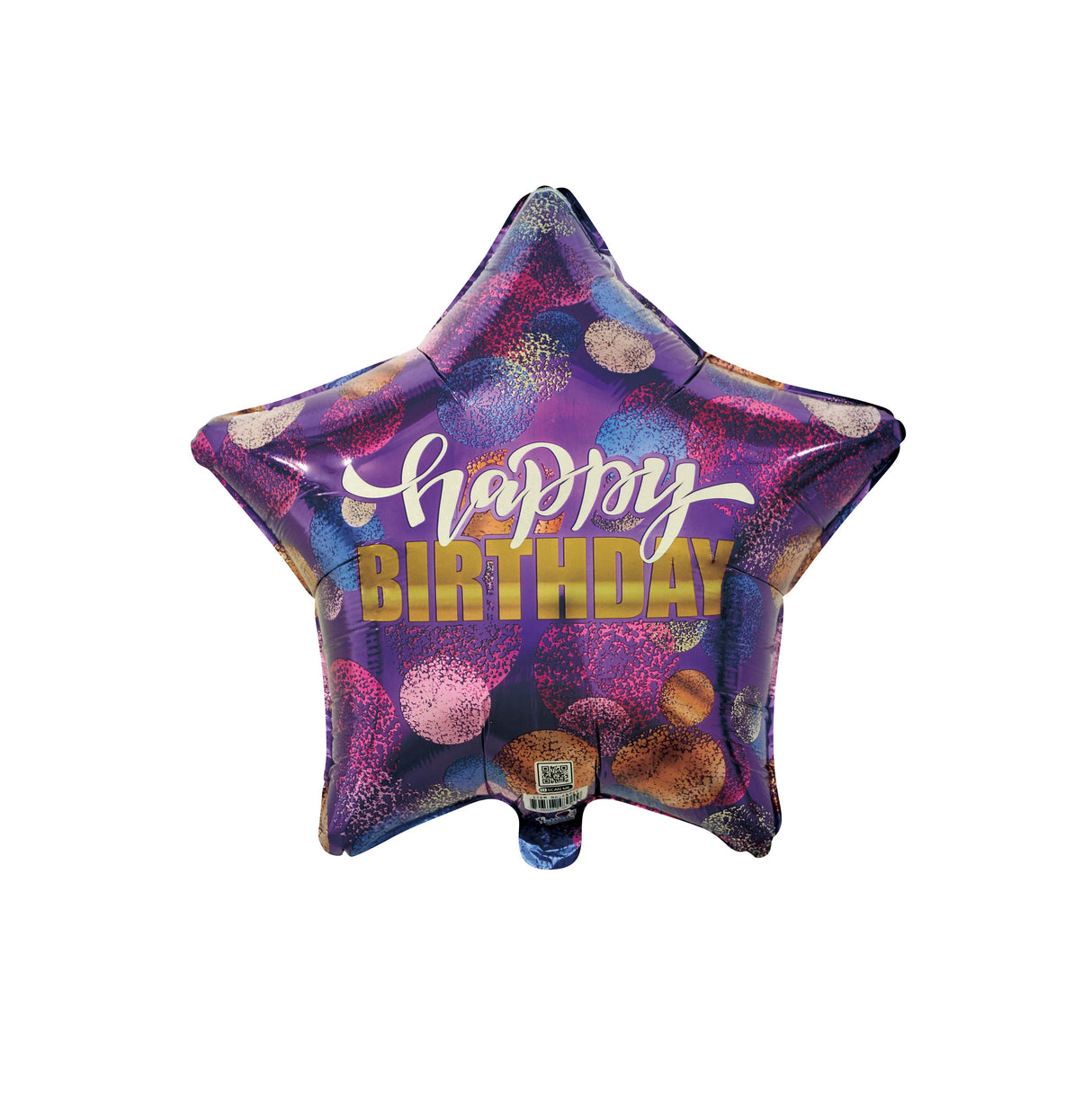 19S HAPPY BIRTHDAY PURPLE BACKGROUND CONFETTI PATTERN