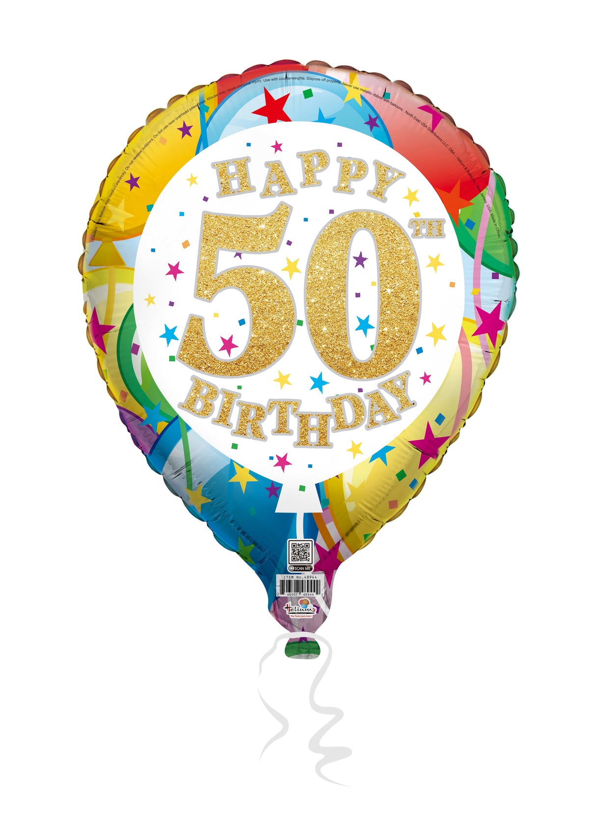 19LS HAPPY BIRTHDAY 50TH LATEX SHAPE