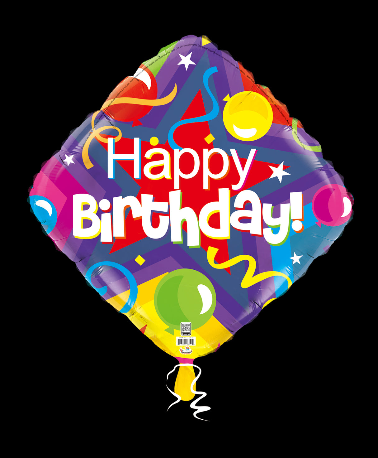 18D HAPPY BIRTHDAY PARTY DIAMOND SHAPE