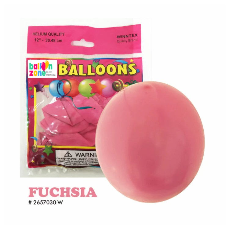 1ct Hot Pink Latex Balloon - Helium Filled