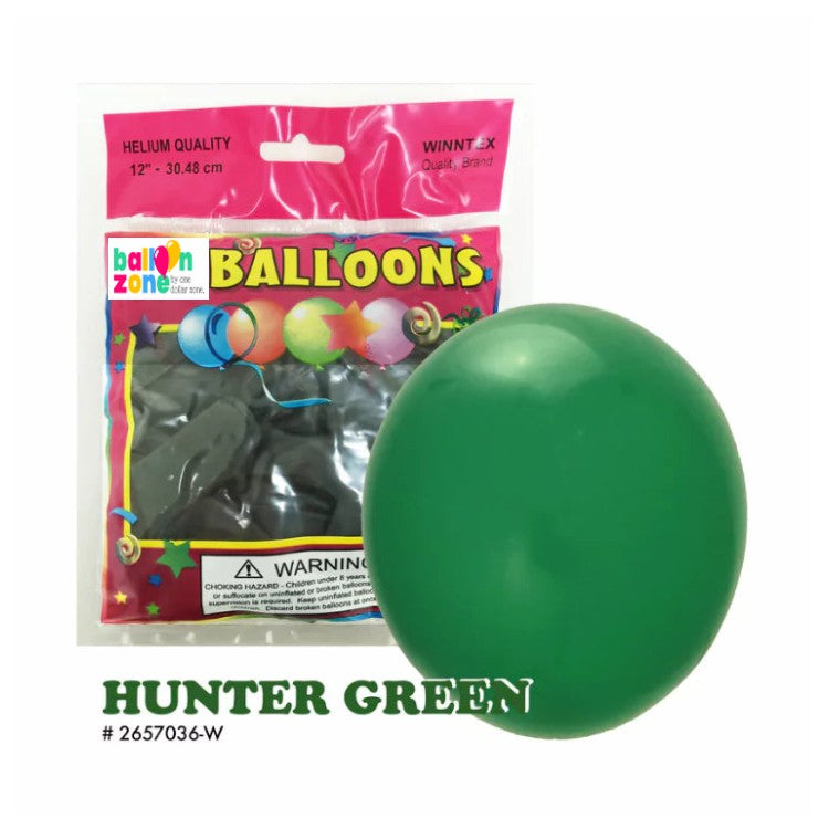1ct Green Latex Balloon - Helium Filled
