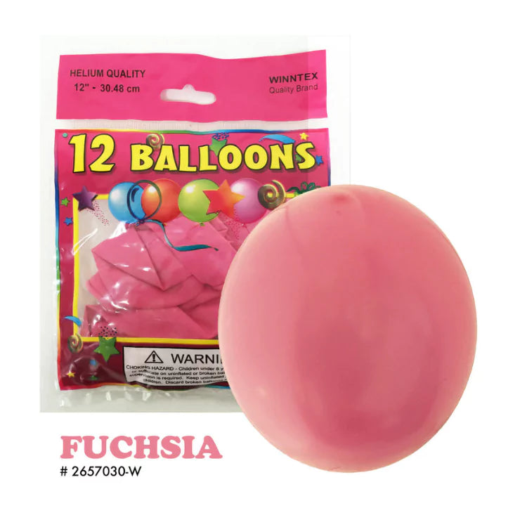 12ct Hot Pink Latex