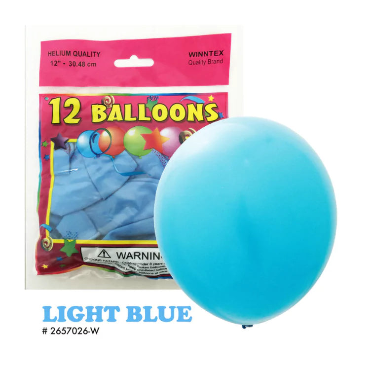 12ct Light Blue Latex
