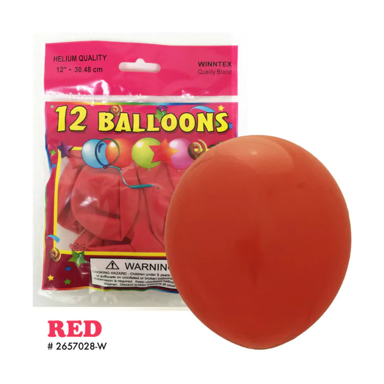12ct Red Latex