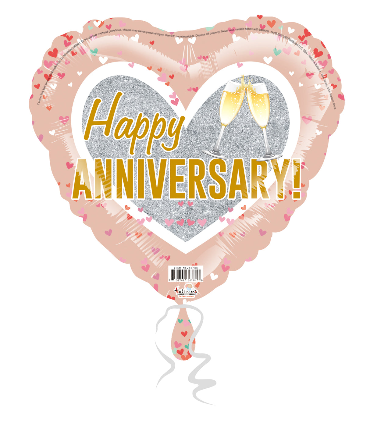 18H HAPPY ANNIVERSARY! CHAMPAGNE GLASSES!